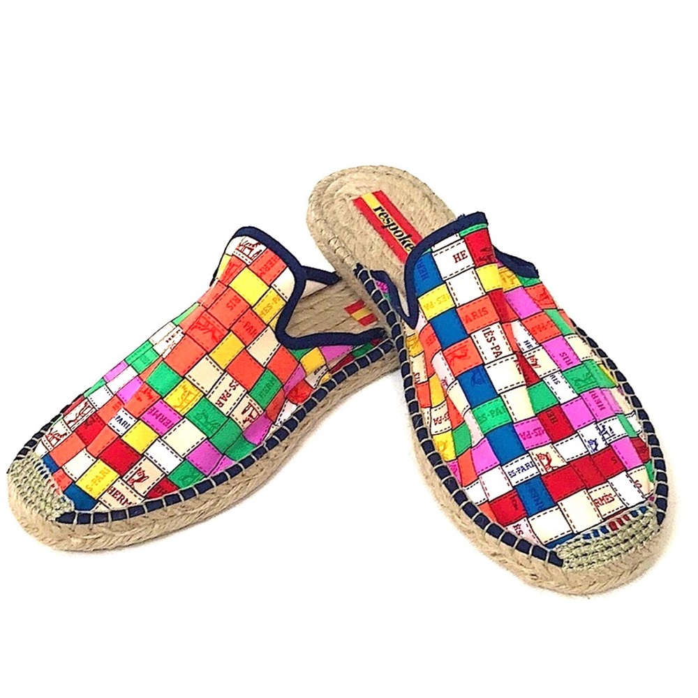 Brand new Respoke Colorful Carre mules Espadrille Slip-On Shoes size 39